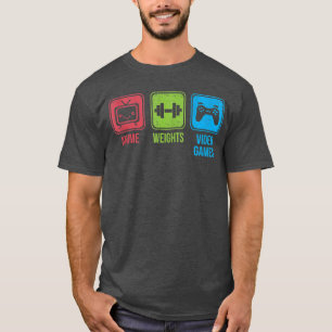T-shirt Poids d'anime Jeux vidéo Otaku Workoutankop vinta