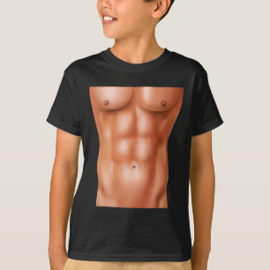 T-shirt Poids de la musculation de la musculation six pack
