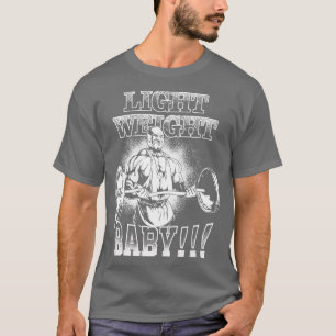 T-shirt Poids léger Barbell Bicep Curl Gym Motivation