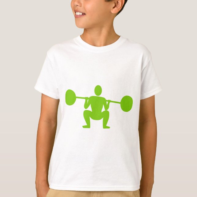 T-shirt Poids Lifter 01 - Martian Green (Devant)