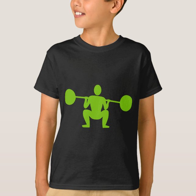 T-shirt Poids Lifter 01 - Martian Green (Devant)