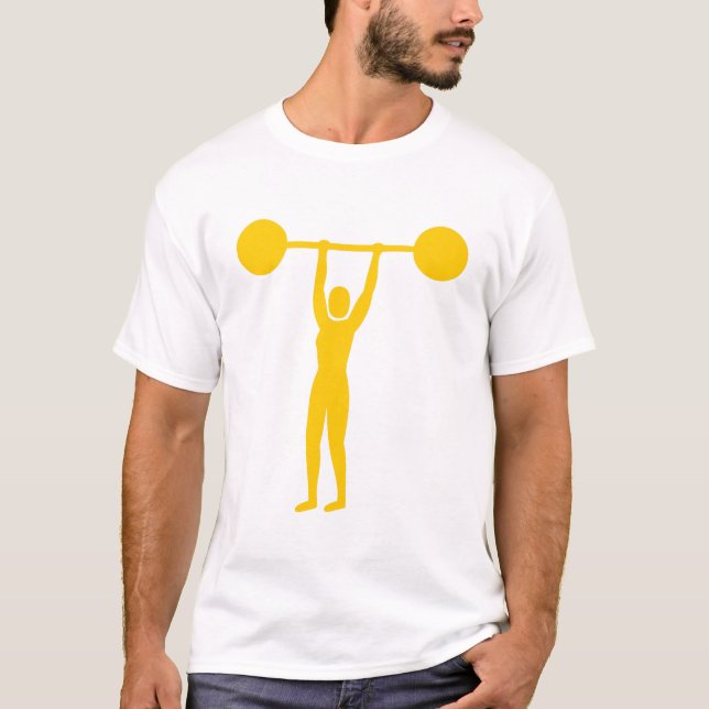 T-shirt Poids Lifting 02 - Ambre (Devant)