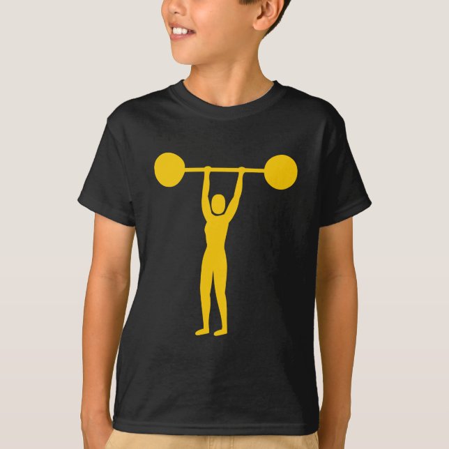 T-shirt Poids Lifting 02 - Ambre (Devant)