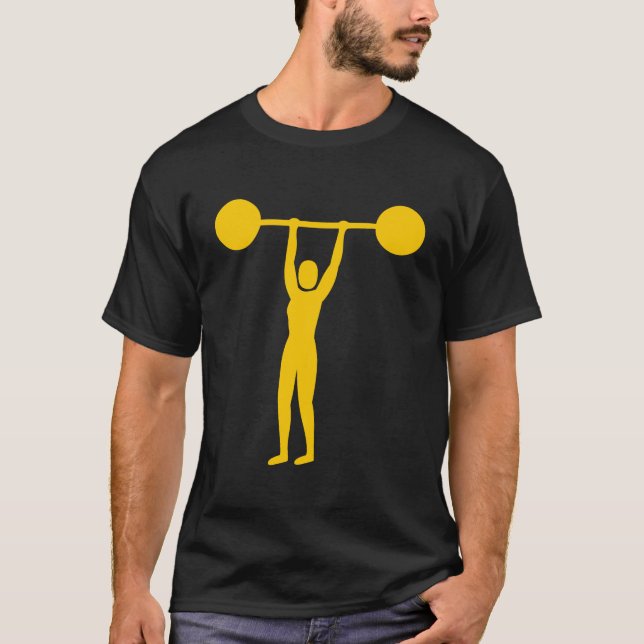 T-shirt Poids Lifting 02 - Ambre (Devant)