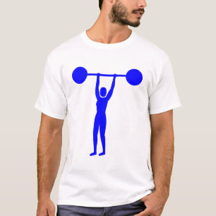T-shirt Poids Lifting 02 - Bleu