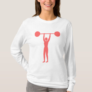 T-shirt Poids Lifting 02 - Rose Tropical
