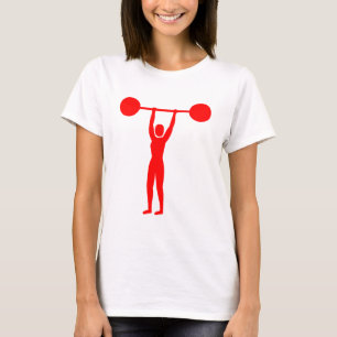 T-shirt Poids Lifting 02 - Rouge