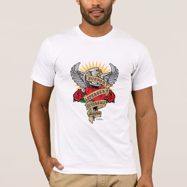 T-shirt Poignard de syndrome d'Asperger (Devant)