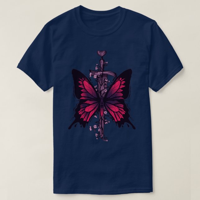 T-shirt Poignard Papillon (Design devant)