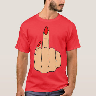 T-shirt Poignée médiane des clous rouges