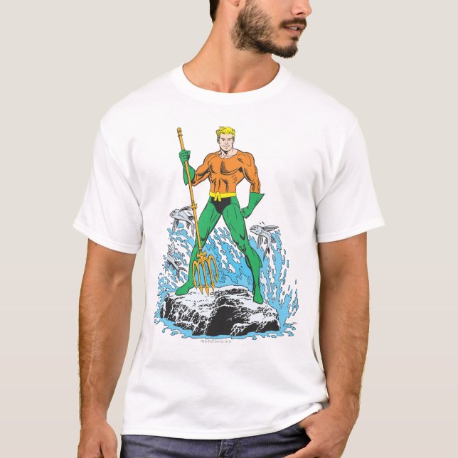 T-shirt Poignées Aquaman avec Pitchfork (Devant)