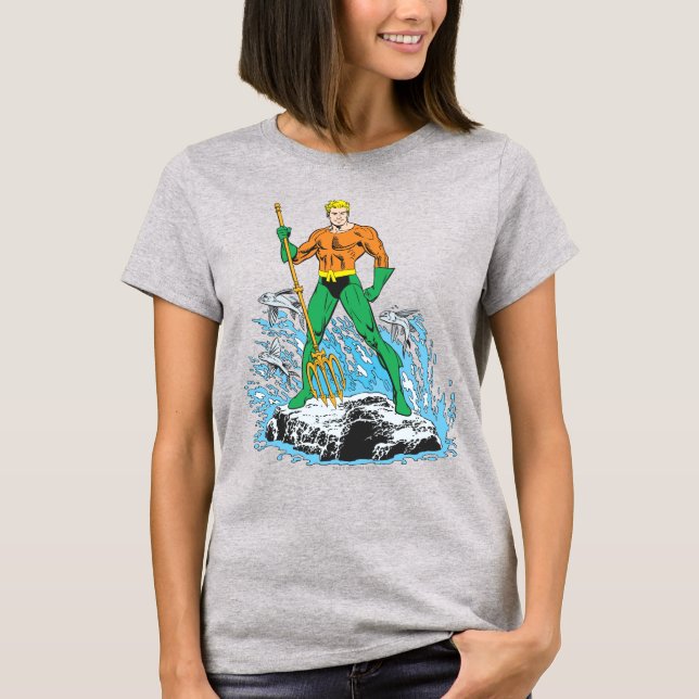 T-shirt Poignées Aquaman avec Pitchfork (Devant)