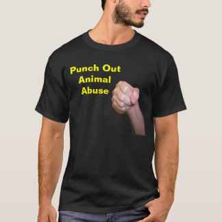 T-shirt Poinçonnez l'abus animal
