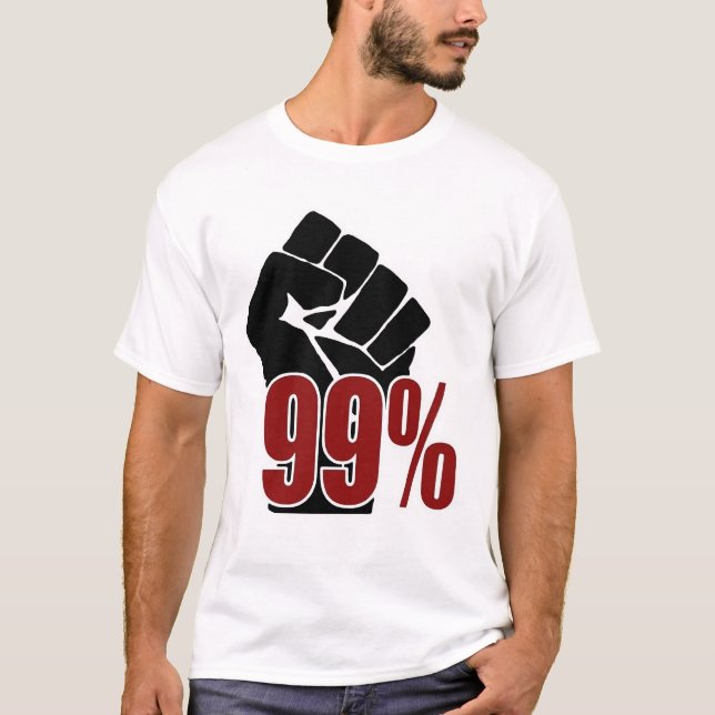T-shirt Poing de 99 pour cent (Devant)