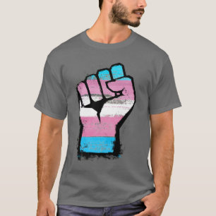 T-shirt Poing de la fierté trans