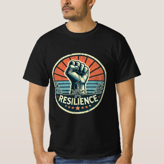 T-shirt Poing de résilience : puissance Vintage