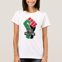 Poing du drapeau de la Palestine libre