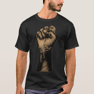 T-shirt Poing élevé Black Power African American BLM Prote