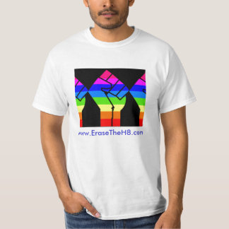 T-shirt poing, www.EraseTheH8.com