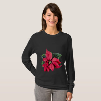 T-shirt Poinsettia de Noël