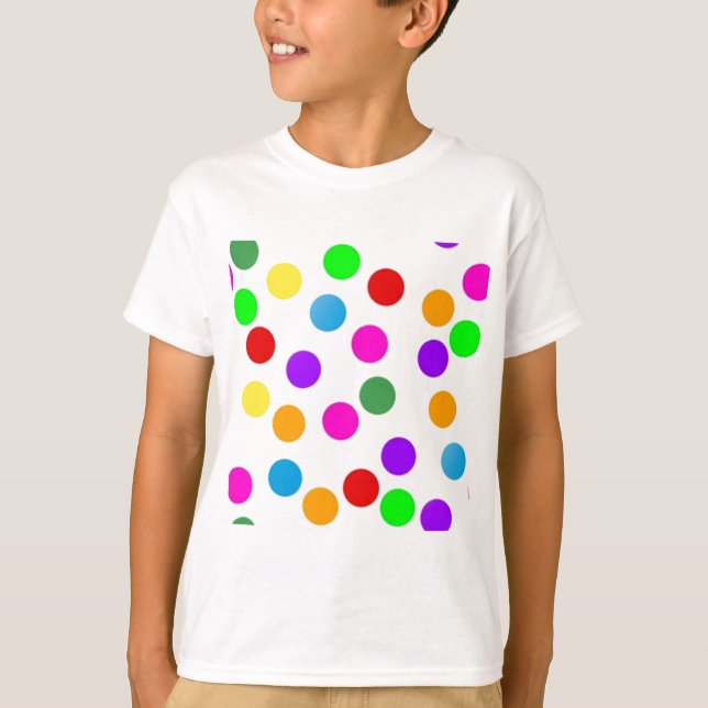 T-shirt point_coloré_sur_blanc (Devant)