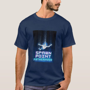 T-shirt Point d'apparition Papa Gamer Papa Fête des Pères