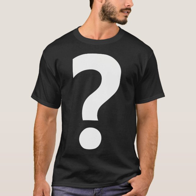 T-shirt Point de question de ponctuation (Devant)