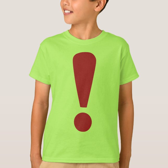 T-shirt Point d'exclamation (Devant)