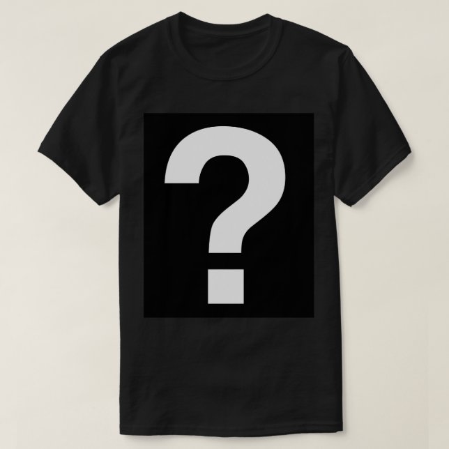 T-shirt Point d'interrogation (Design devant)