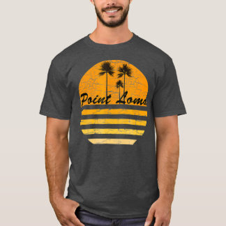 T-shirt Point Loma CA Vintage rétro les années 70 Surf de 