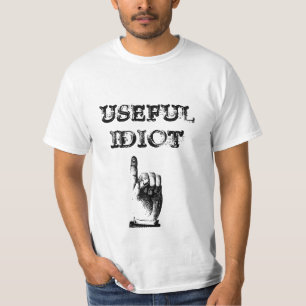 T-shirt Point vintage de doigt d'idiot utile fait sur