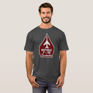 T-shirt Pointe de flèche de rouge de F-105 Thunderchief