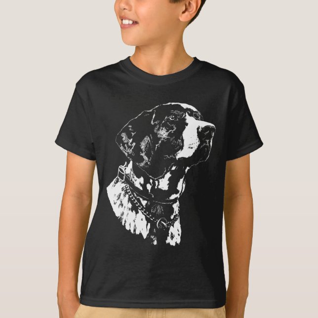 T-shirt Pointer Chien Chemises pour enfant Allemand Pointe (Devant)