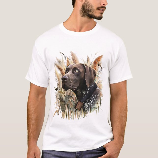 T-shirt Pointeur à poils courts allemand (Devant)