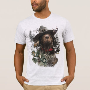 T-shirt pointeur À poils durs allemand