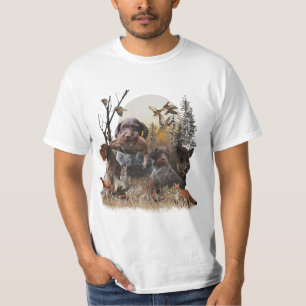 T-shirt pointeur À poils durs allemand