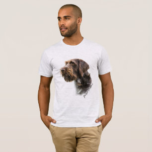 T-shirt pointeur À poils durs allemand