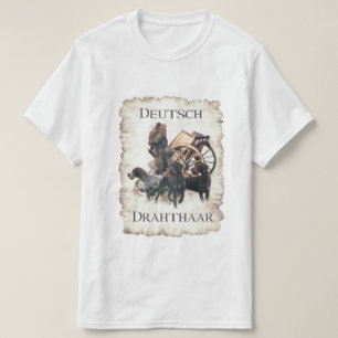 T-shirt pointeur À poils durs allemand