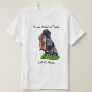 T-shirt pointeur À poils durs allemand