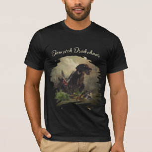 T-shirt pointeur À poils durs allemand