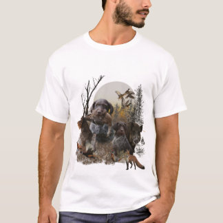 T-shirt Pointeur À poils durs allemand