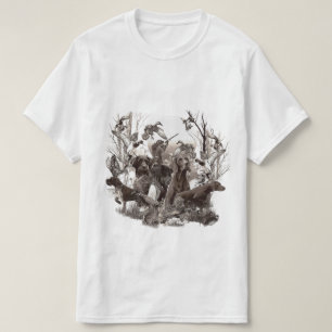T-shirt pointeur À poils durs allemand