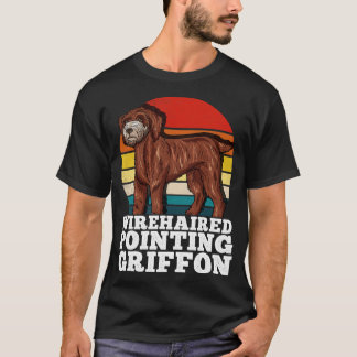 T-shirt Pointeur à poils durs Griffon Amoureux des chiens