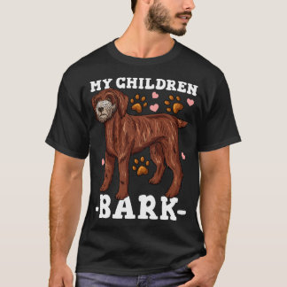 T-shirt Pointeur à poils durs Griffon Chien Papa Maman