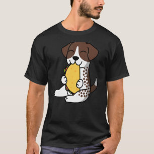 T-shirt Pointeur Allemand À Brève Mangeant Un Chien Taco