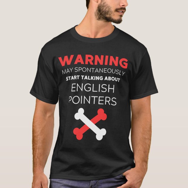 T-shirt Pointeur anglais (Devant)