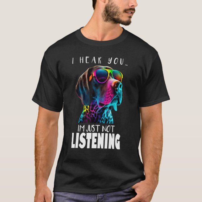 T-shirt Pointeur court allemand GSP Papa Maman 1 (Devant)