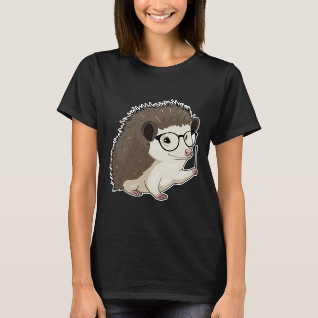 T-shirt Pointeur enseignant de hérisson (Devant)