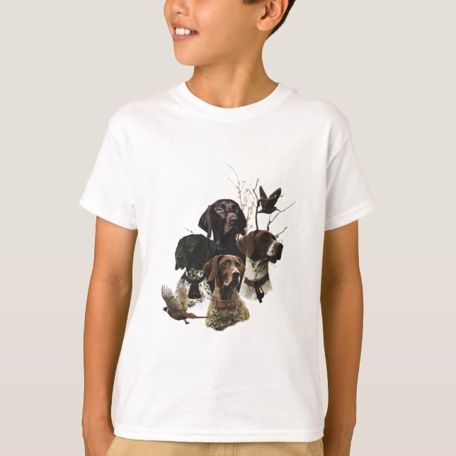 T-shirt Pointeurs allemands à poils courts (Devant)