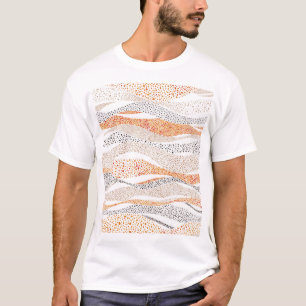 T-shirt Pointillisme Wavy Polka : Doux Doux Textile